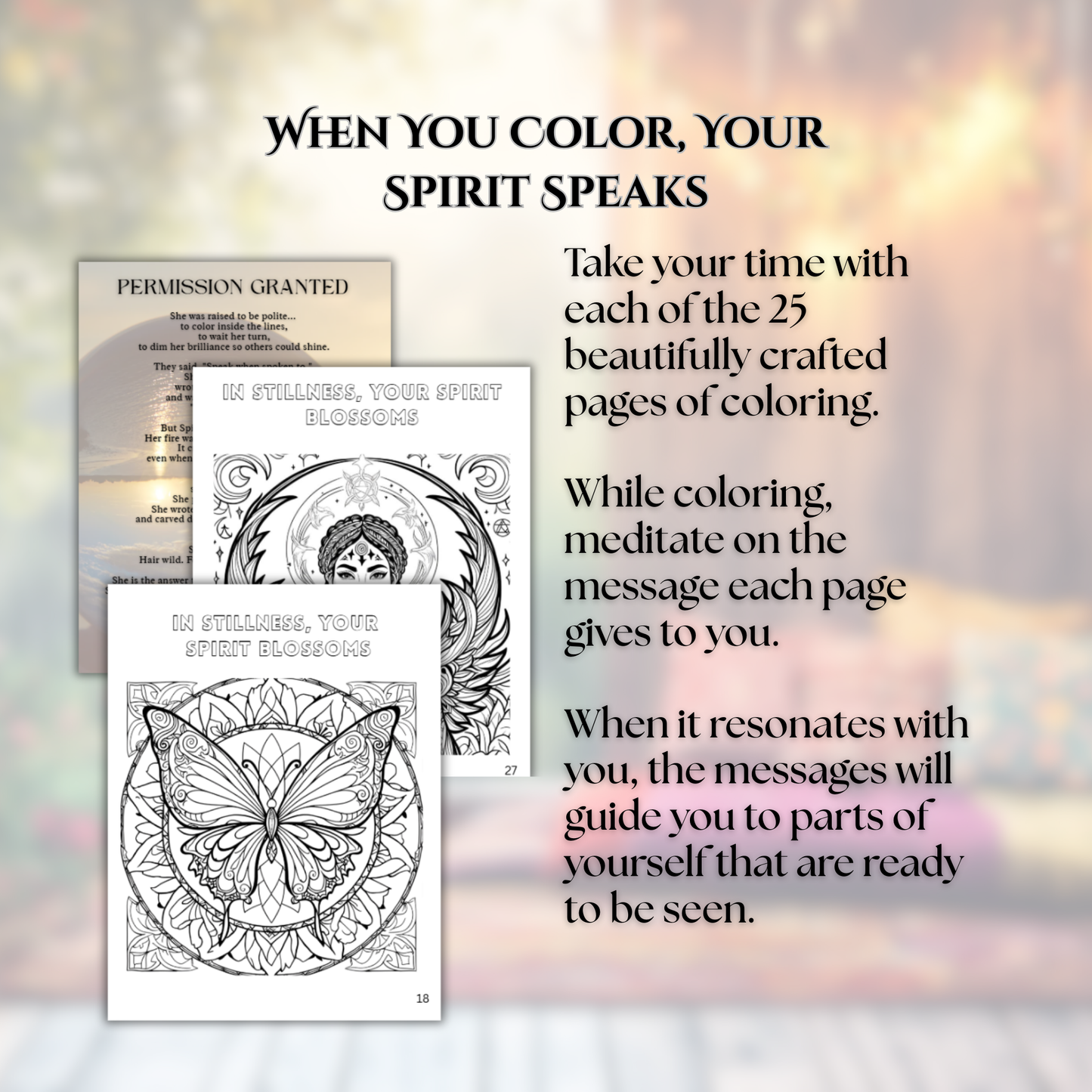 Awaken Your Colors: A Soulful Art Journey (Printable Coloring Book)