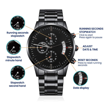 Graduation Gift for Him | Earned & Elevated Chronograph Watch