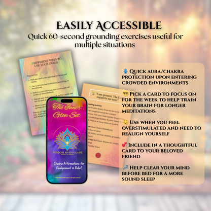 Awaken & Glow Bundle: Soul Art Coloring Book + Inner Glow Affirmation Deck