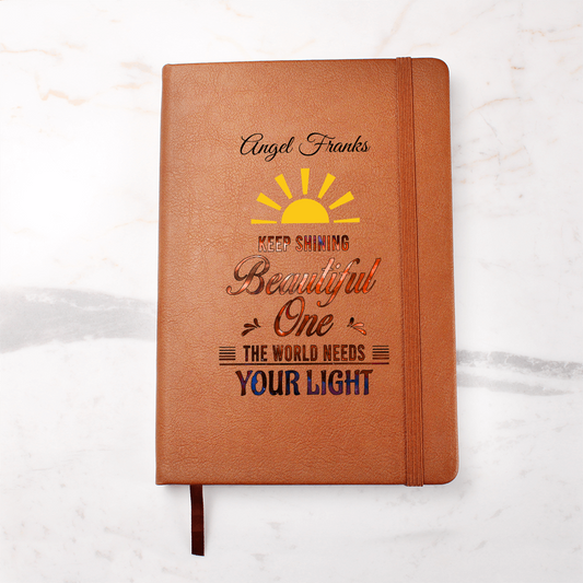The Illuminated Legacy Journal | Personalized Vegan Leather Notebook